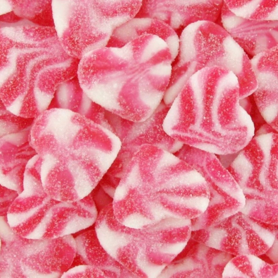 CŒUR TWIST FRAISE CRÉME SUCRÉ HALAL (100G)